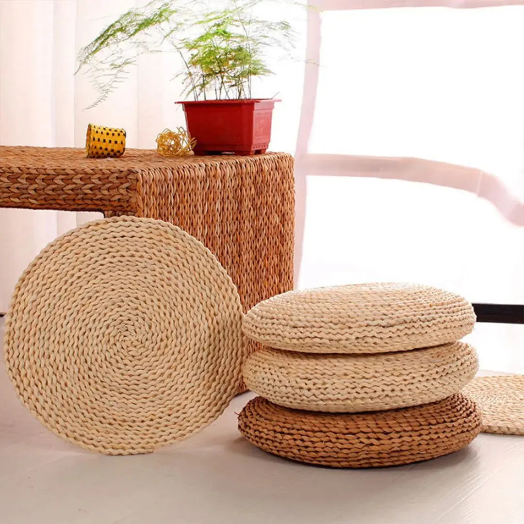 Futon' Japanese Straw Cushion Japanstreet