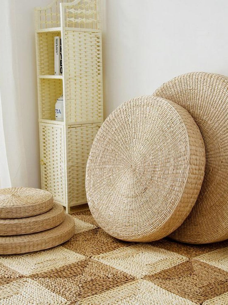 round japanese floor cushion