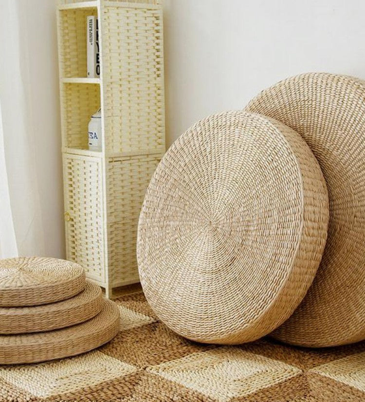 round japanese floor cushion