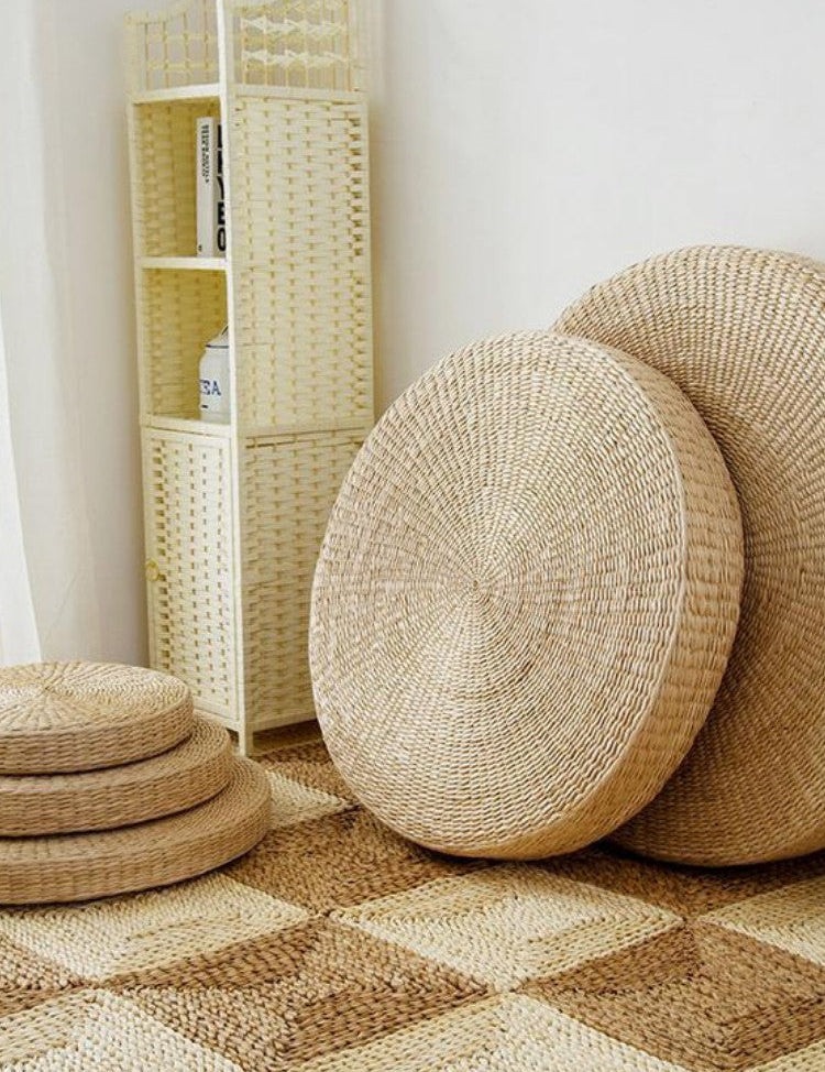 round japanese floor cushion