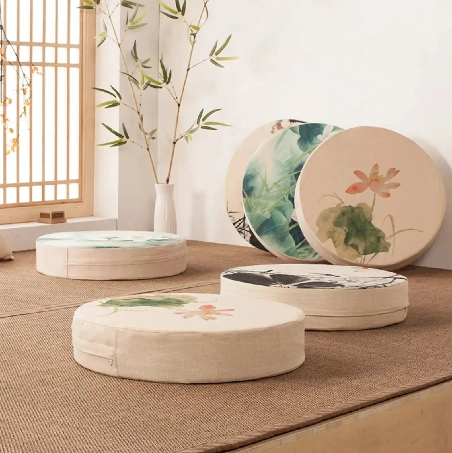 Japanese flower cushion 'Narashino' Japanstreet