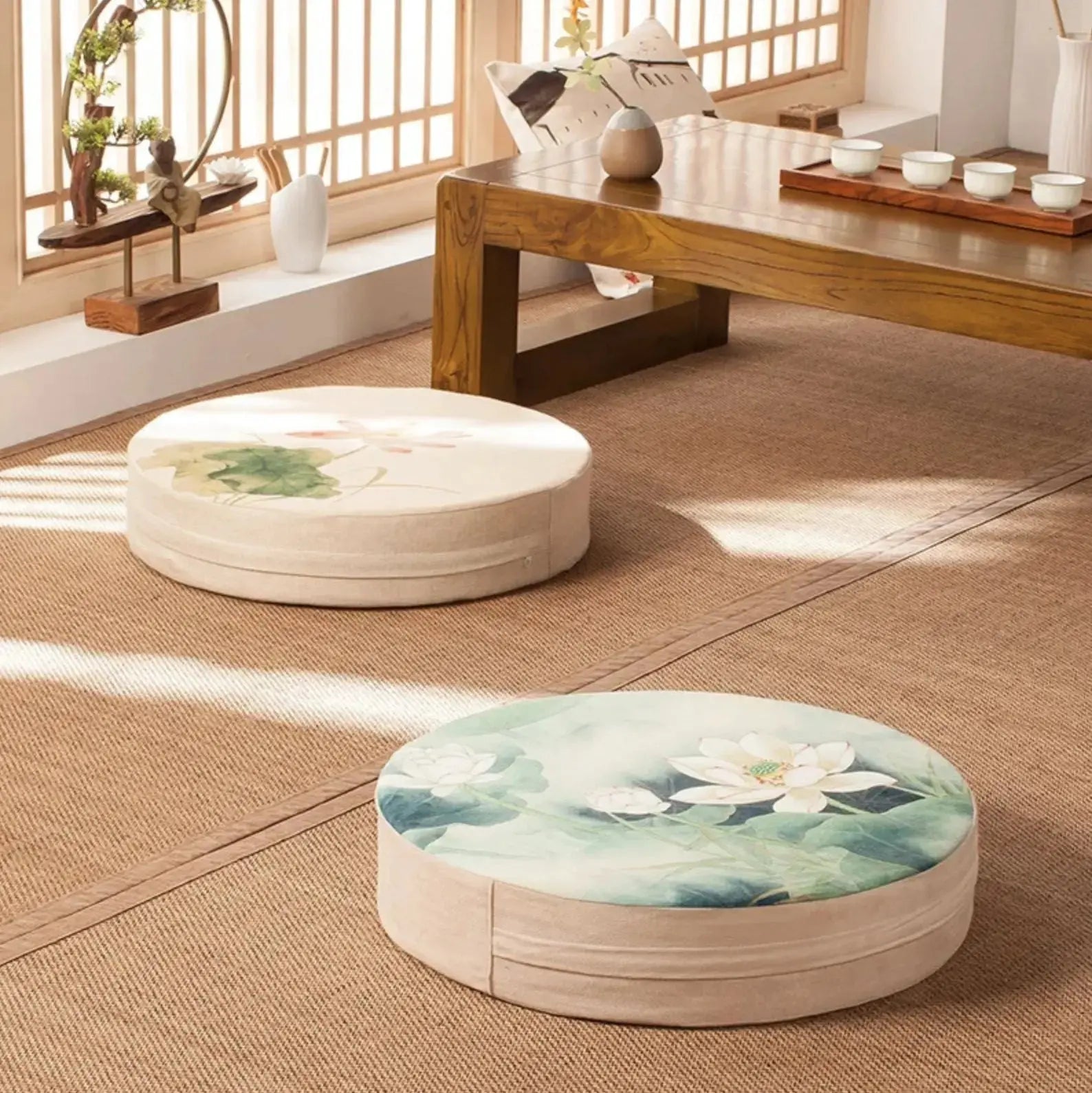 Japanese flower cushion 'Narashino' Japanstreet