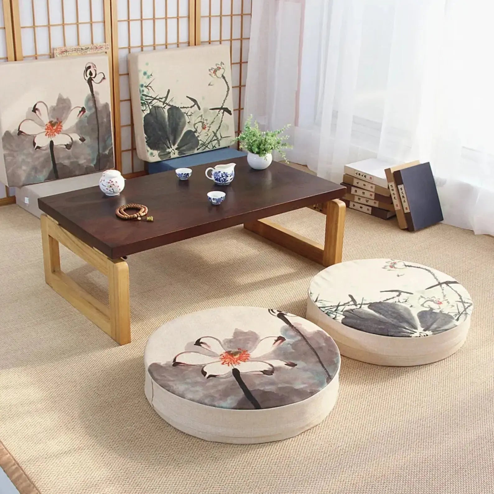 Japanese flower cushion 'Narashino' Japanstreet