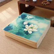 Ogaki' square Japanese flower cushion Japan Clothing