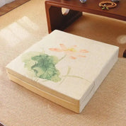 Ogaki' square Japanese flower cushion Japan Clothing