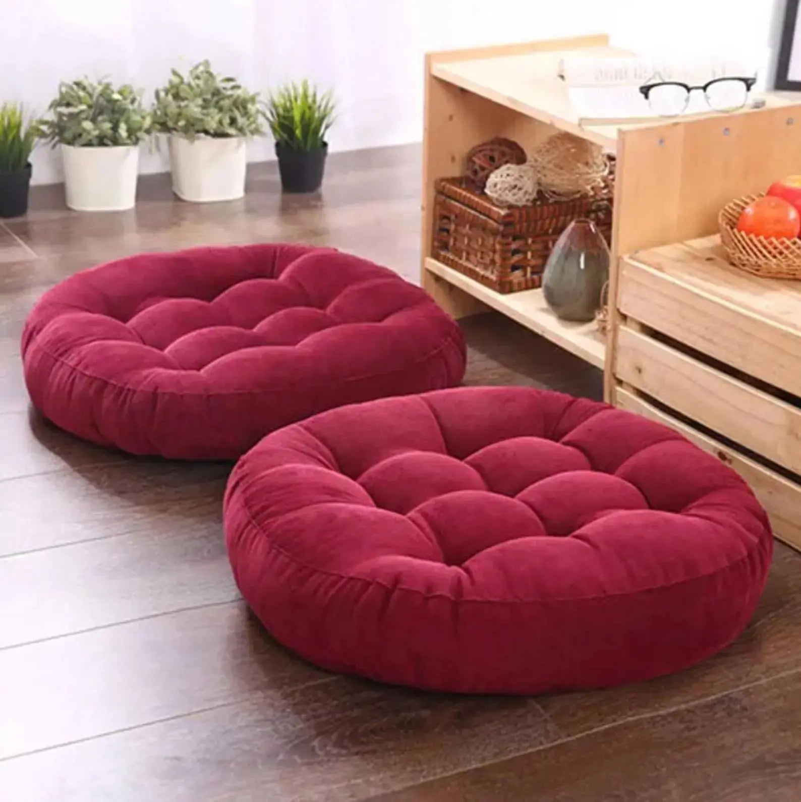 Japanese cotton floor cushion 'Shuka' Japan Clothing