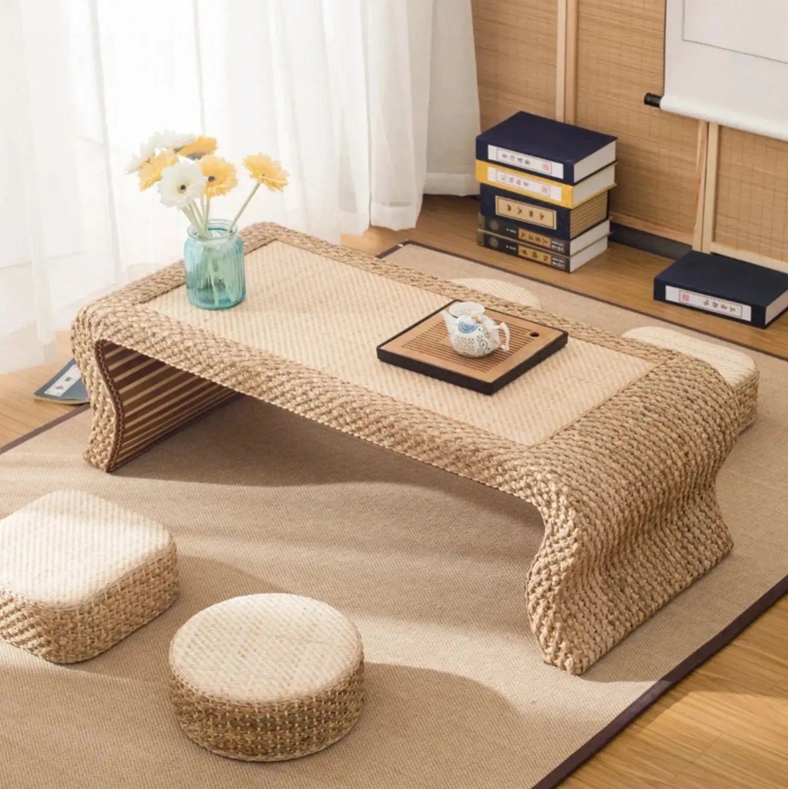 Japanese rattan cushion 'Yachiyo' Japanstreet