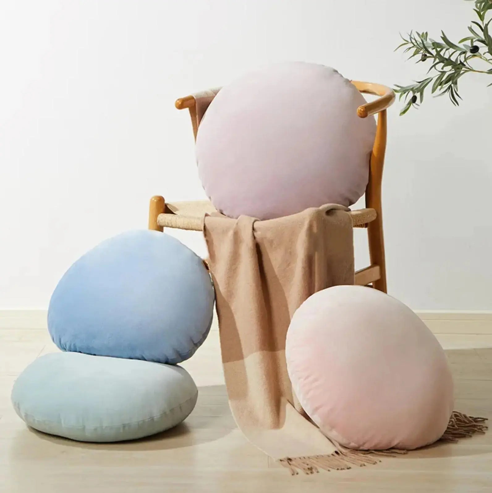 Nishio' Japanese velvet cushion Japanstreet