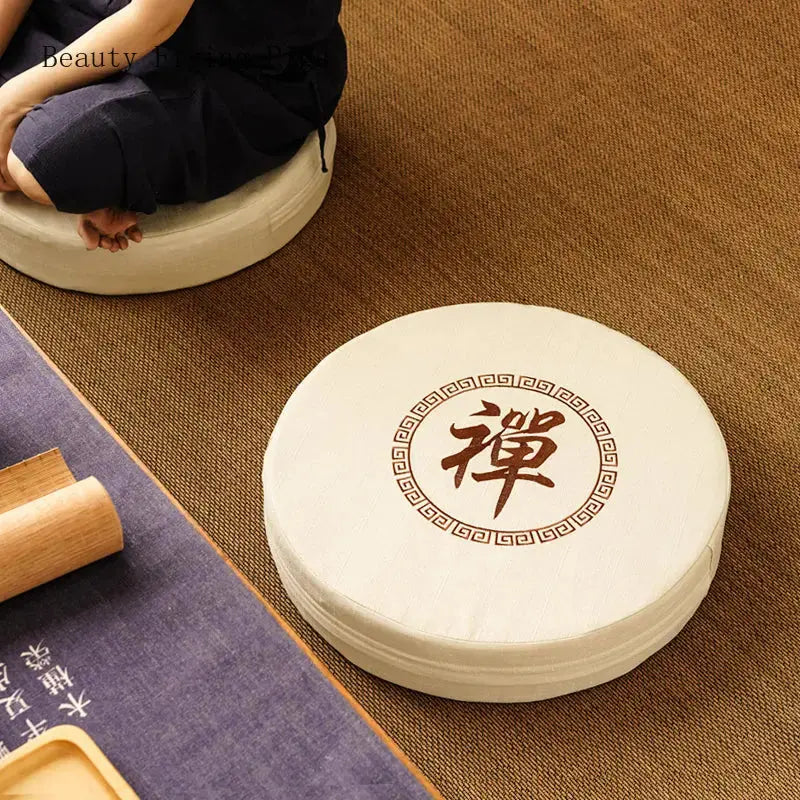 Japanese round meditation cushion 'Shusu' Japanstreet