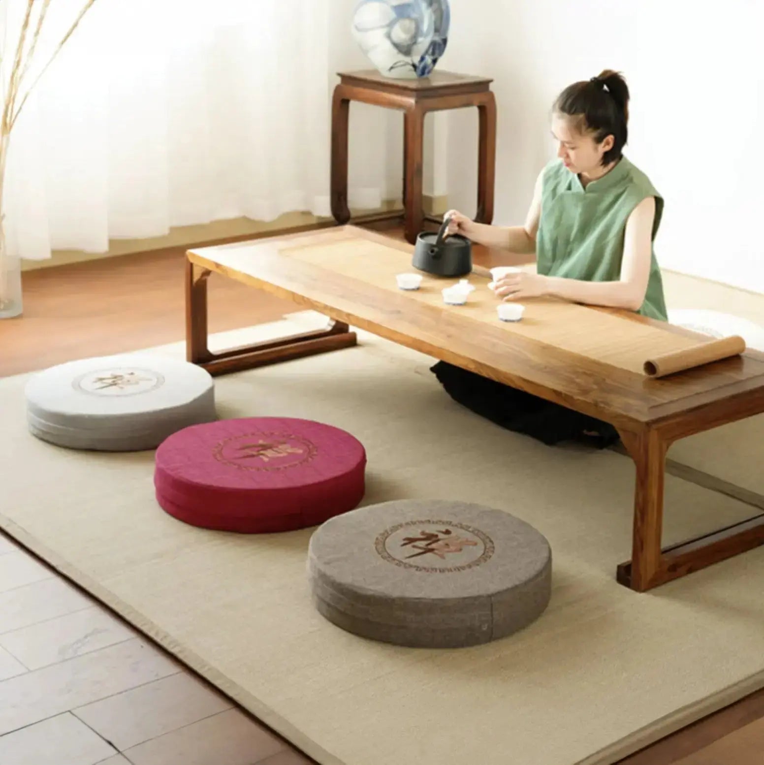 Japanese round meditation cushion 'Shusu' Japan Clothing