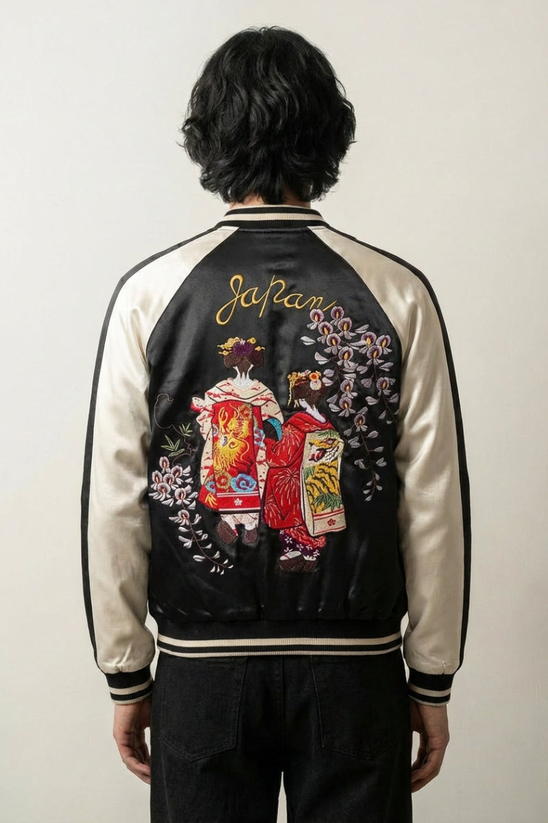 Japanese Embroidered Sukajan 'Hanamachi'