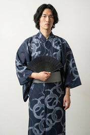 Modern Men's Kimono 'Ensogawa'