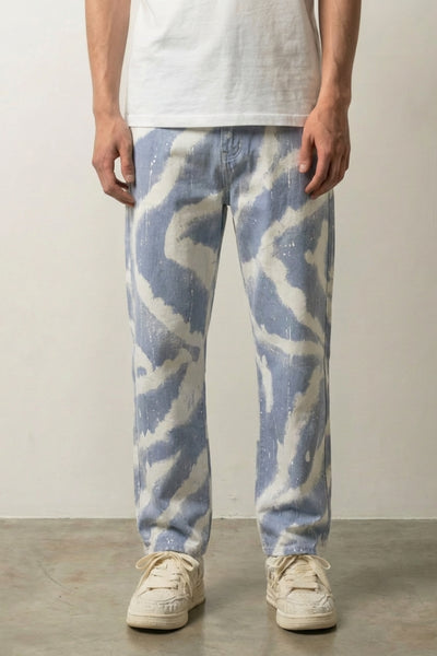 Tie Dye Jeans Men 'Paisley'