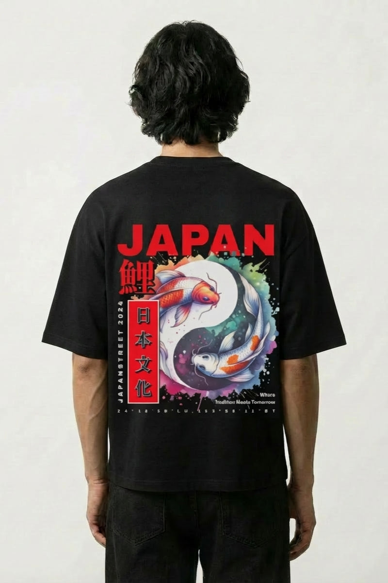 Japanese Fish T-Shirt - カーペ | Japan Clothing