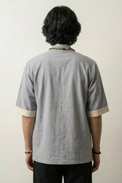 Japanese Style Jacket Mens 'Grey Hideki' — The grey that goes with everything, and proves it every morning