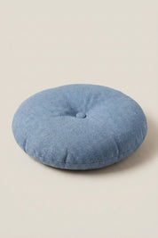 Round monochrome Japanese cushion 'Kadoma'