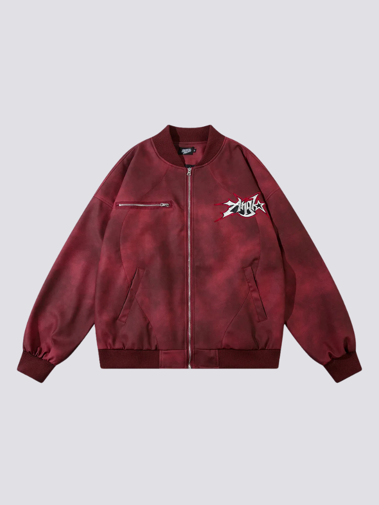 Red Bomber Jacket - レッド