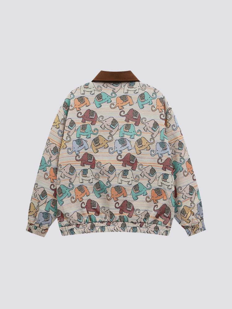 Back view of Japanese garment
