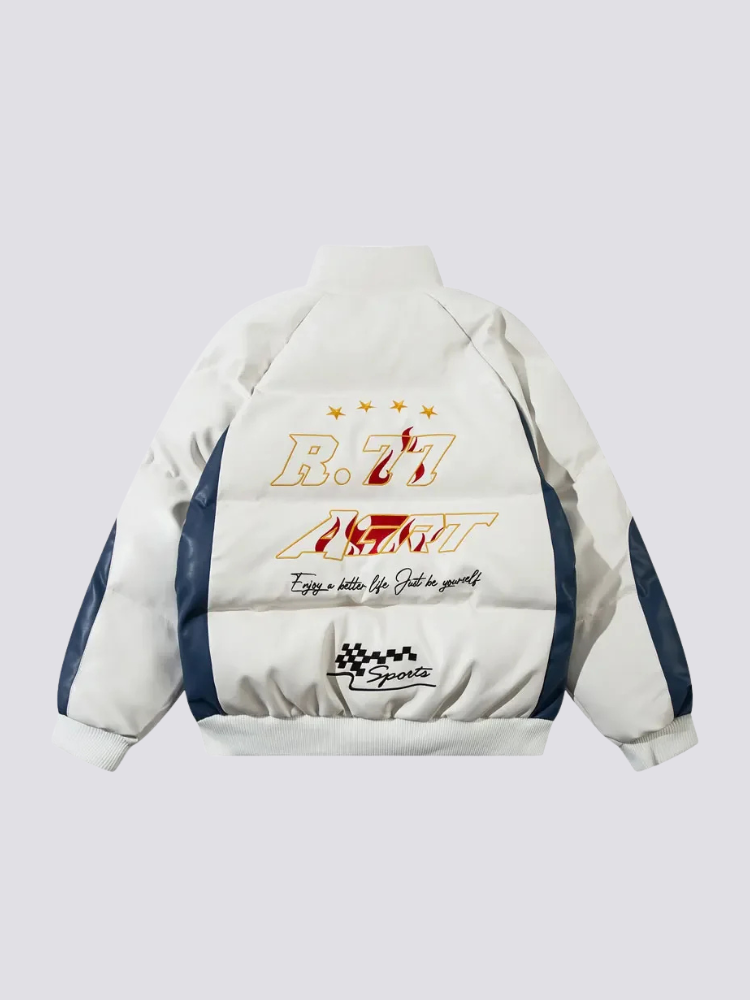 Back view of patchwork