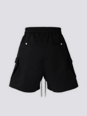Black Cargo Shorts - 都市