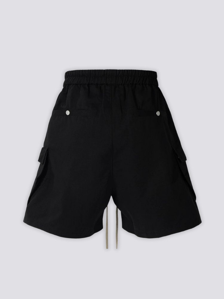 Black Cargo Shorts - 都市