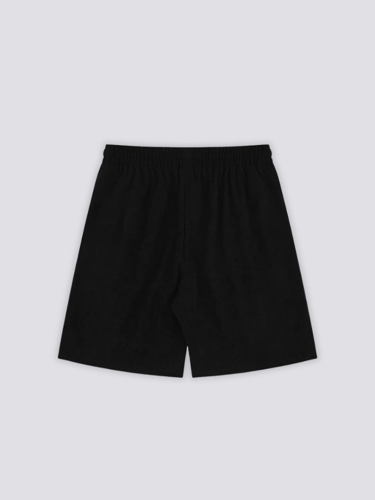 White Cotton Shorts - コットン
