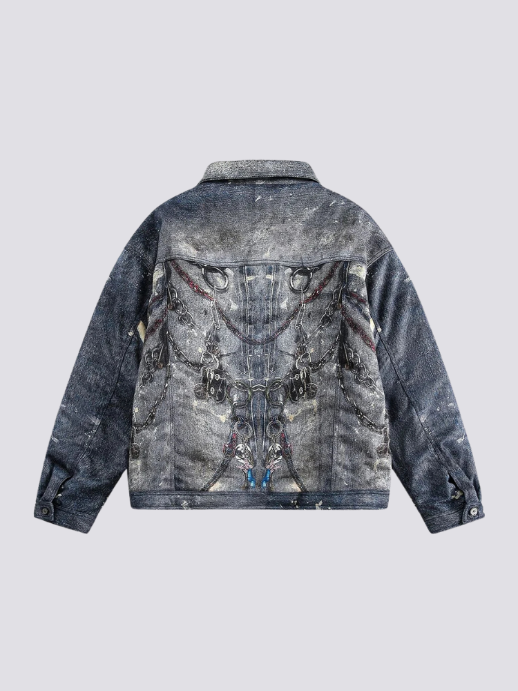 Back view of Japanese garment