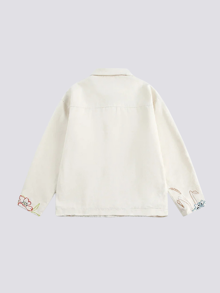 Back view of white for men