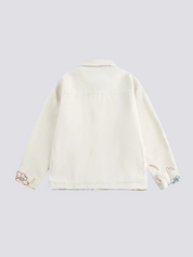 White Embroidered Jacket - ホワイト