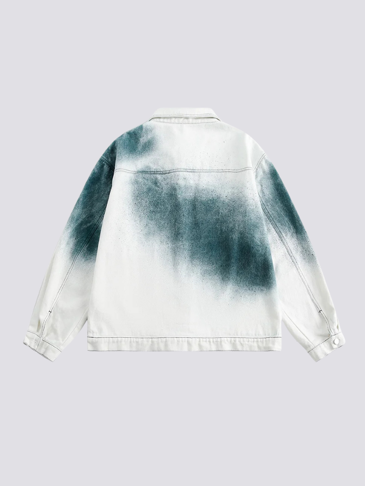 Back view of tie dye for men
