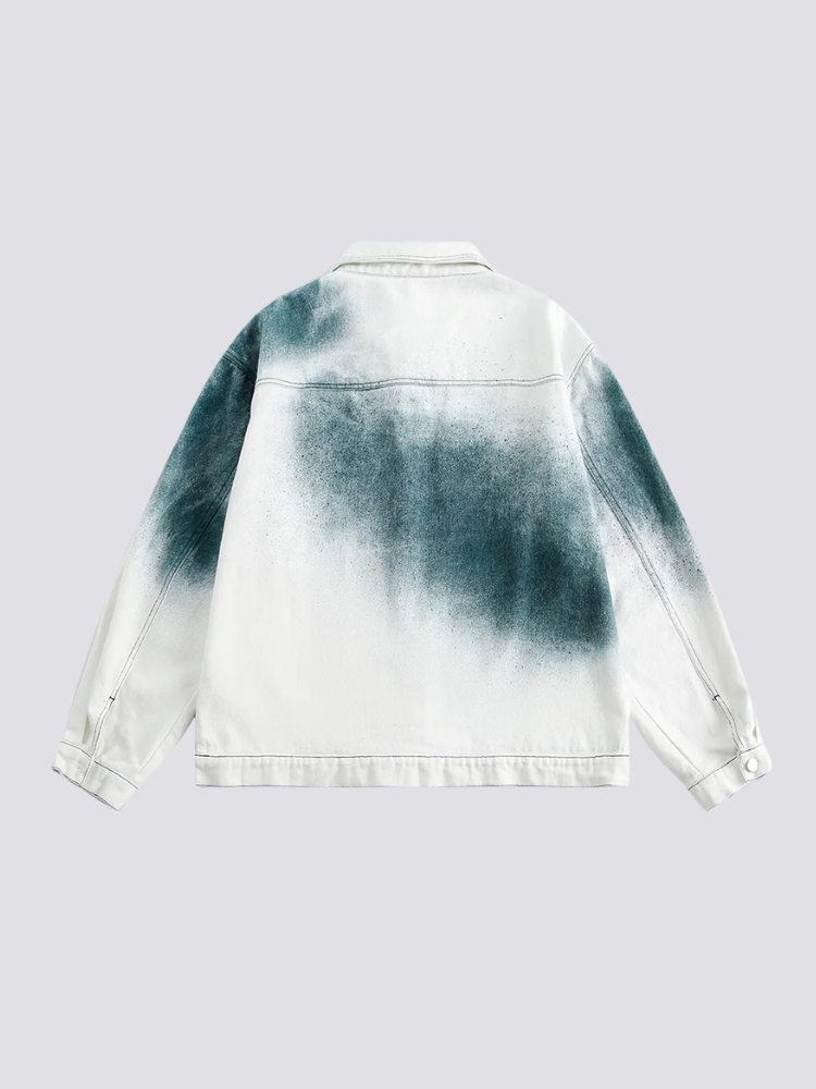 Tie Dye Denim Jacket - ツートーン