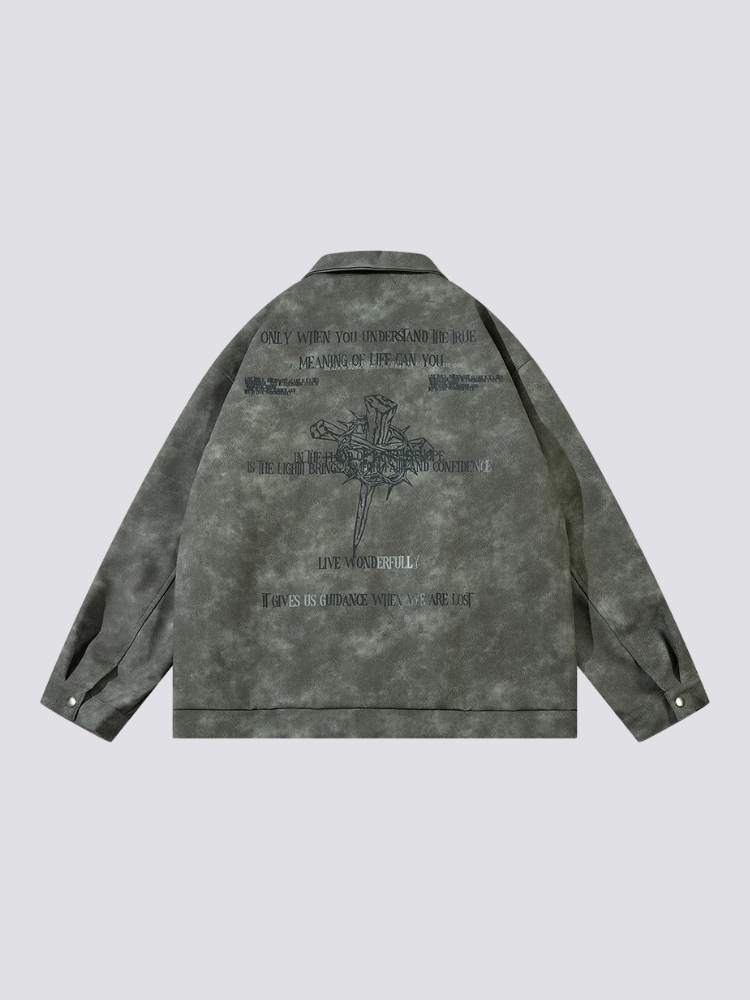 Back view of Japanese garment for men