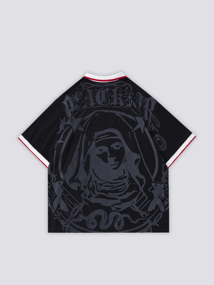Graphic Polo Shirt - 生々しい