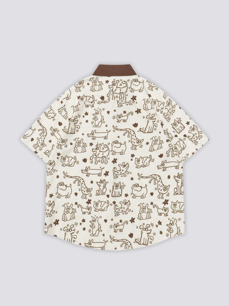 Detail view of Japanese garment - Patterned Shirt