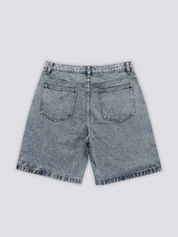 Patchwork Denim Shorts - パッチ