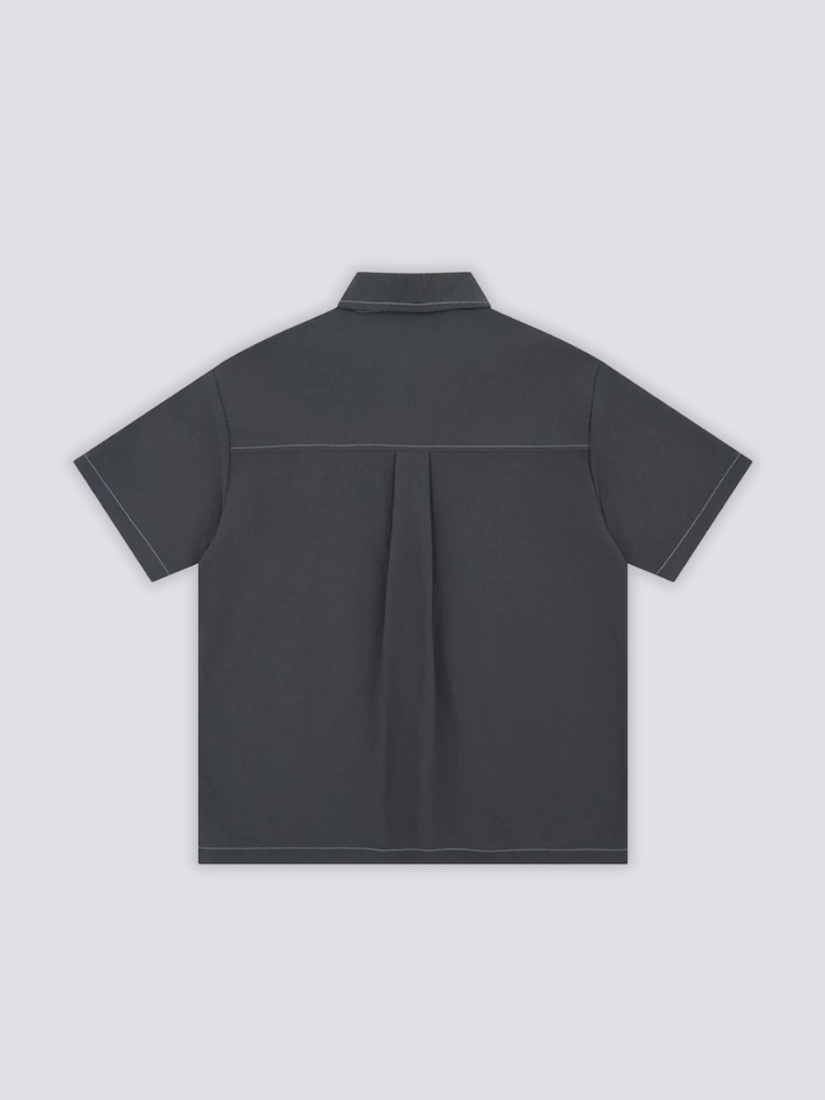 Detail view of Japanese garment - Zip-Up Shirt