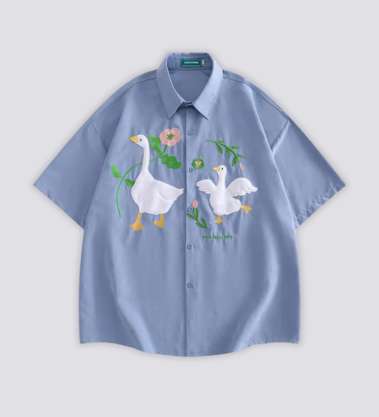 Embroidered Duck Shirt