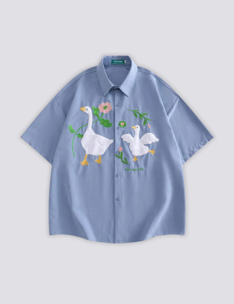 Embroidered Duck Shirt