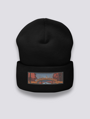 Embroidered Ukiyo-e Beanie