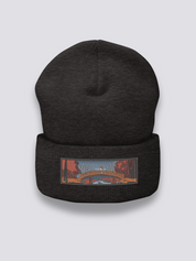 Embroidered Ukiyo-e Beanie