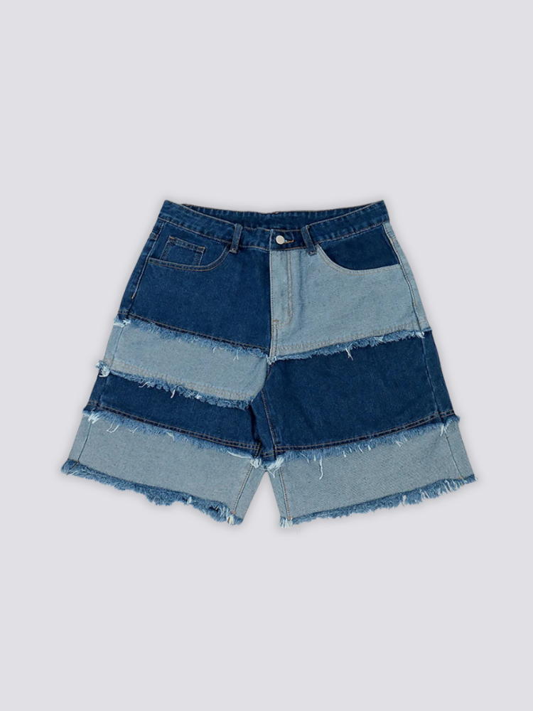 Frayed Denim Shorts