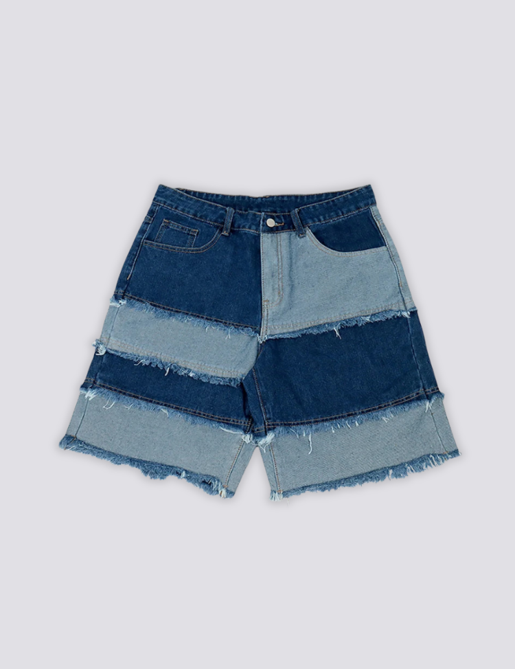 Frayed Denim Shorts