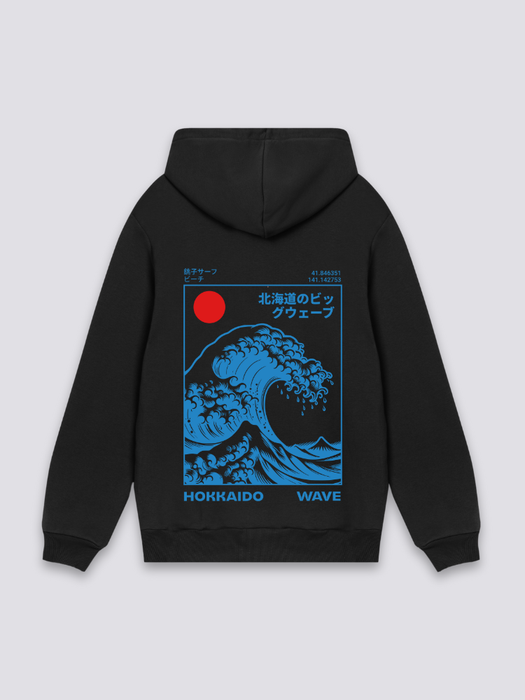 Hoodies with japanese art sales