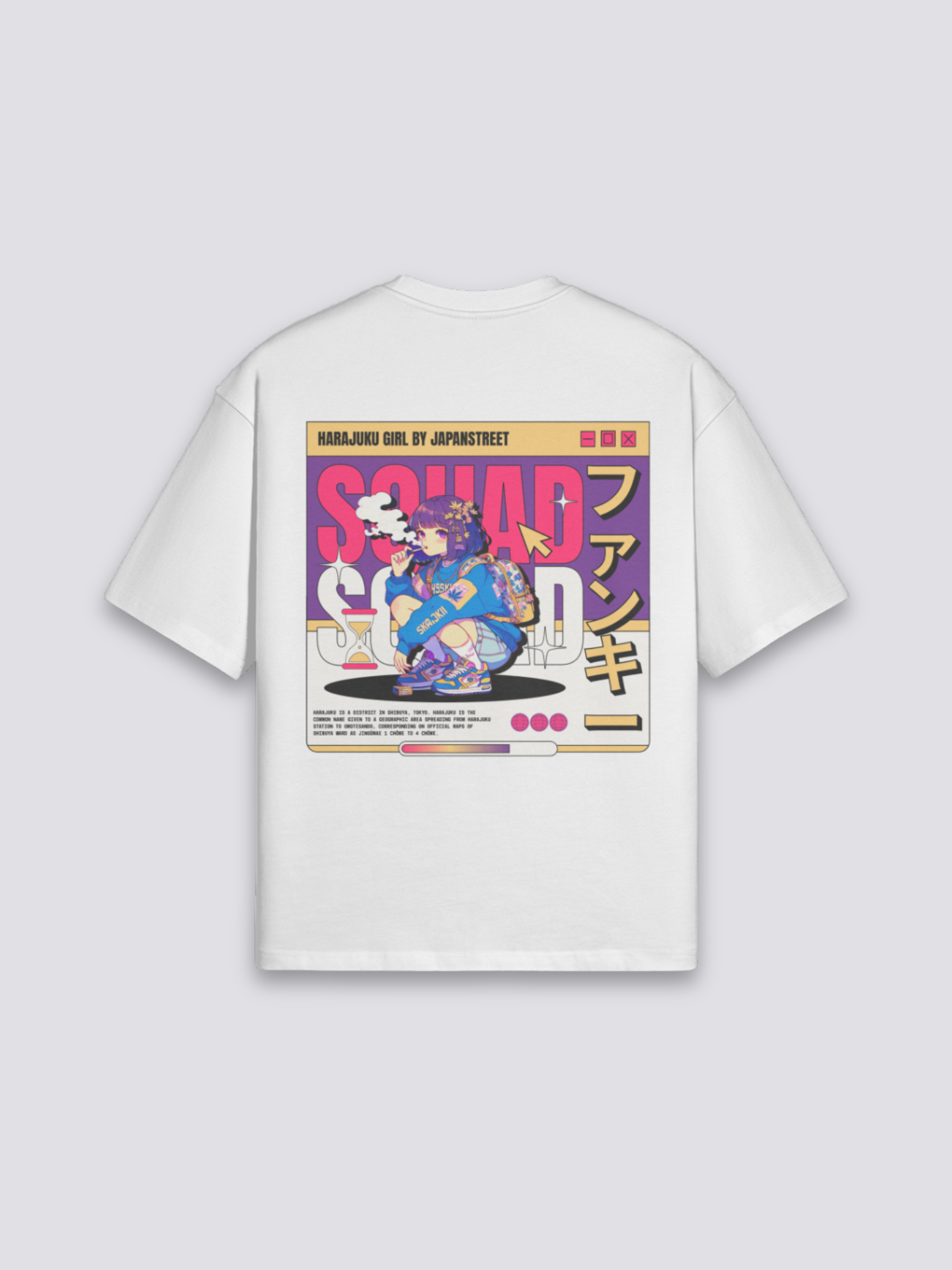 Harajuku T-Shirt - カワイイ — kawaii magazine-cover back print
