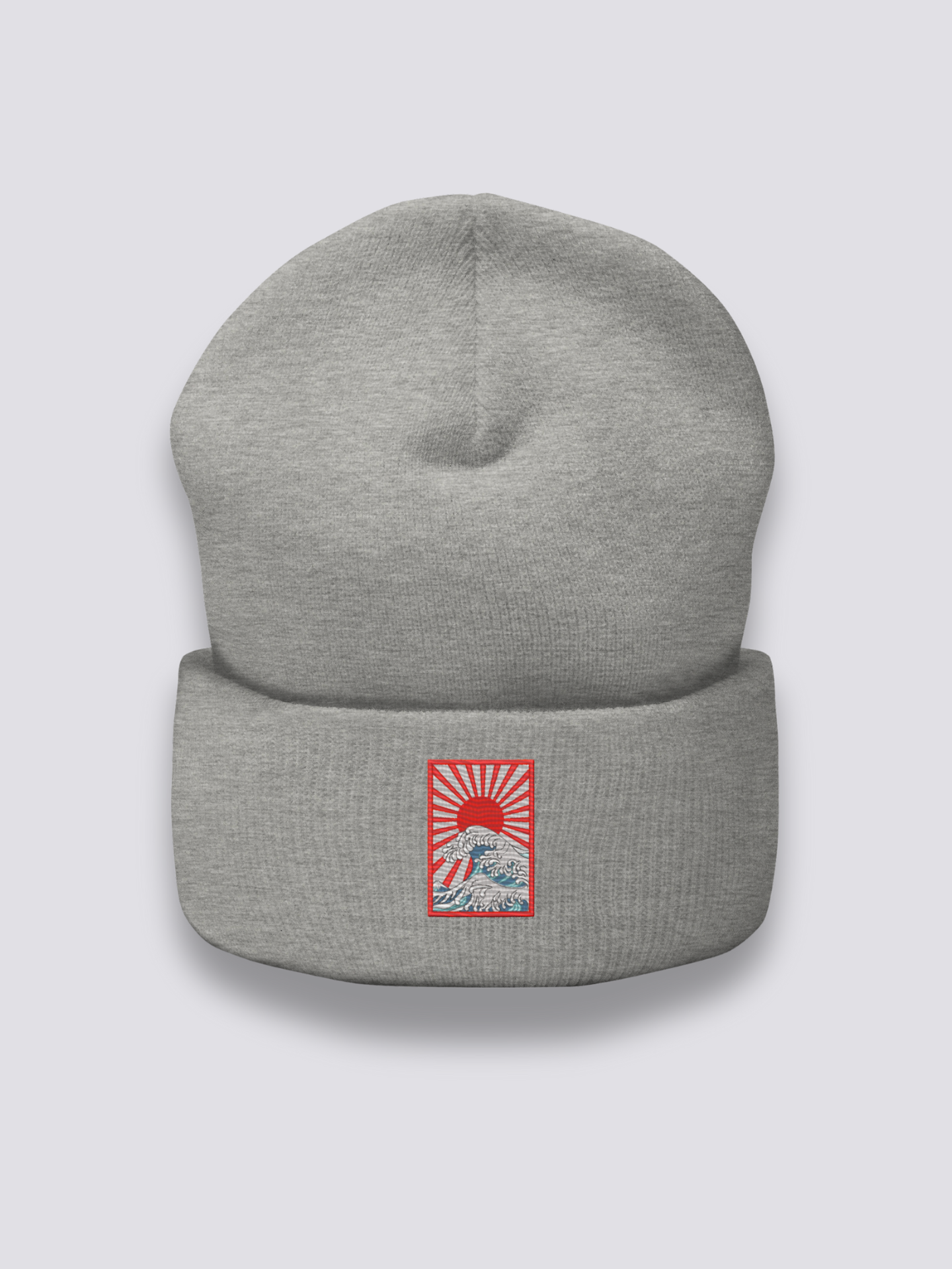 Detail view of beanie - Hokusai Beanie