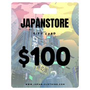 Japan Clothing gift card $100 — japanese streetwear gift card