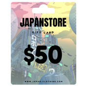 Japan Clothing gift card $50 — japanese streetwear gift card