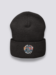 Japanese Embroidery Beanie - 水槽