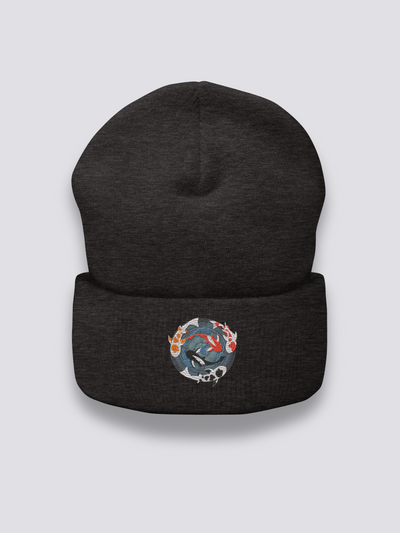 Japanese Embroidery Beanie - 水槽