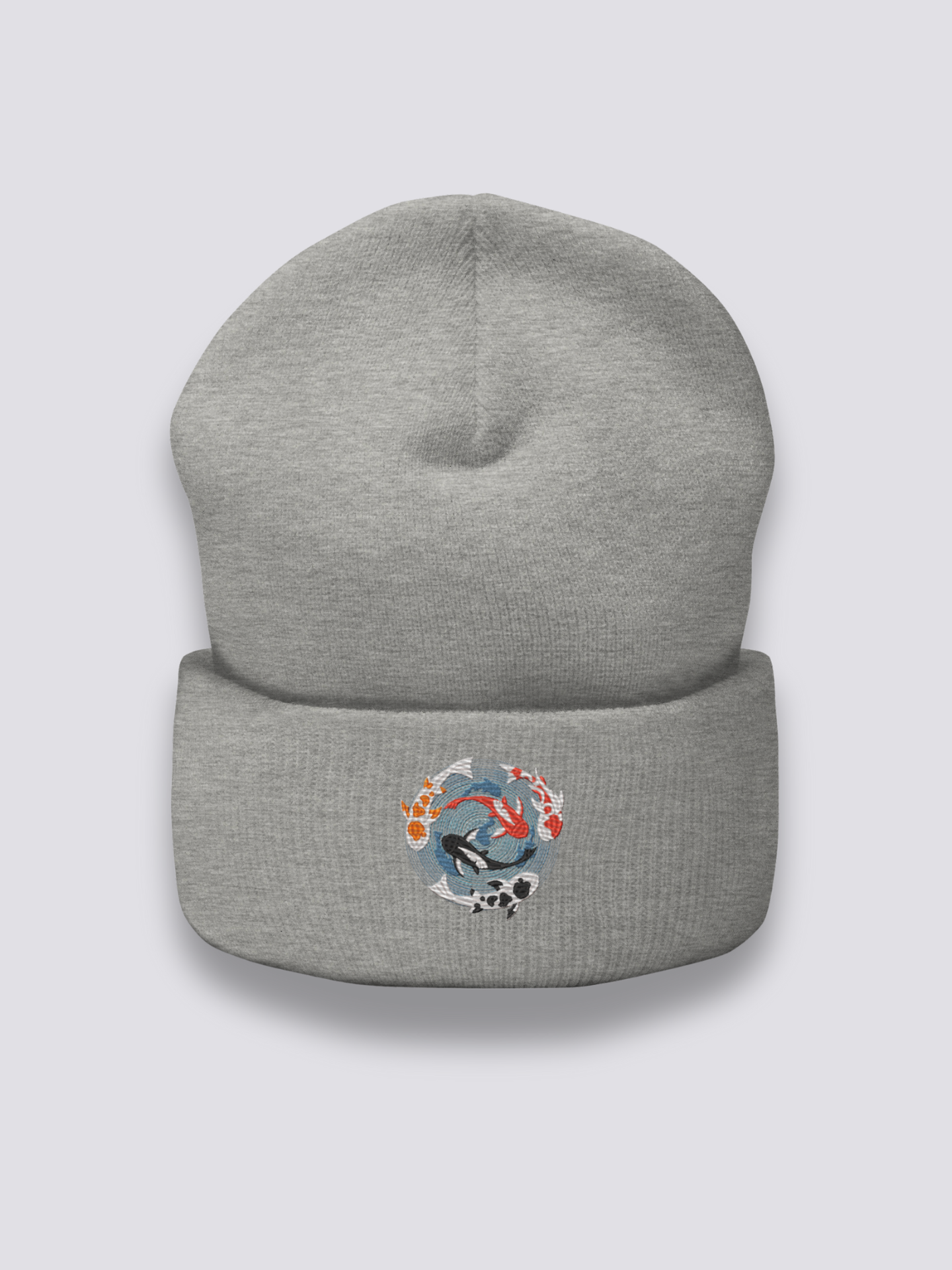 Detail view of beanie - Japanese Embroidery Beanie